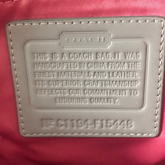 COACH ASHELY SNAP HEAD LARGE SATIN HANDBAG - Picture 7 of 7